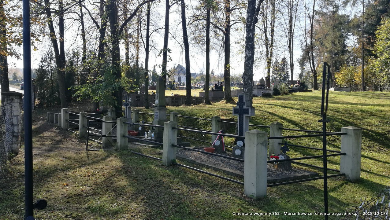 Cmentarz wojenny z I wojny nr 352 - Marcinkowice