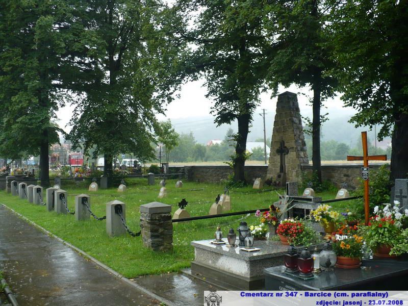 Cmentarz wojenny z I wojny nr 347 - Barcice (cm. parafialny)