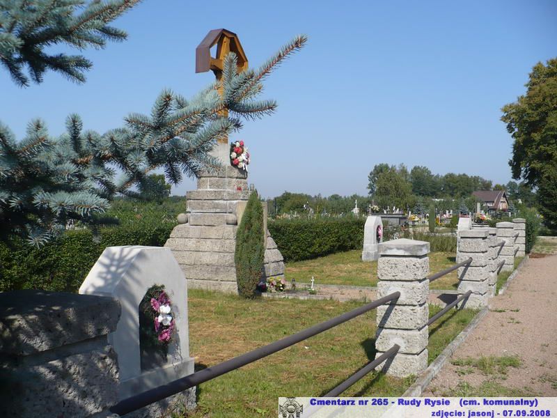 Cmentarz wojenny z I wojny nr 265 - Rudy Rysie (cm. parafialny)