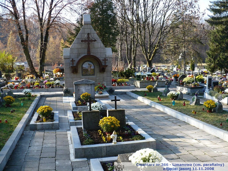 Cmentarz wojenny z I wojny nr 366 - Limanowa (stary cm. paraf.)