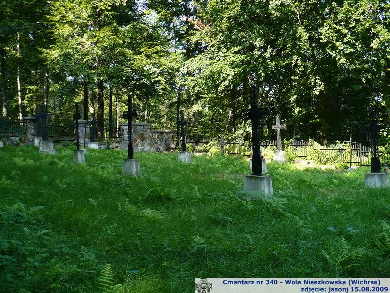 Cmentarz wojenny z I wojny nr 340 - Wola Nieszkowska (Wichras)