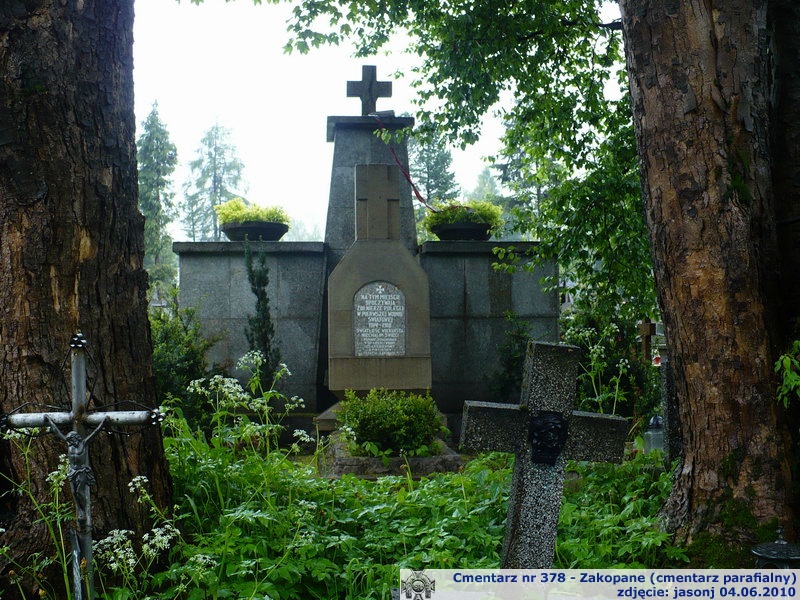 Cmentarz wojenny z I wojny nr 378 - Zakopane (cm. parafialny)