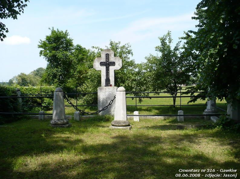 Cmentarz wojenny z I wojny nr 316 - Gawłów - (cm. ewangelicki)