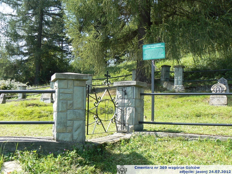 Cmentarz wojenny z I wojny nr 369 - wzgórze Golców - Stara Wieś