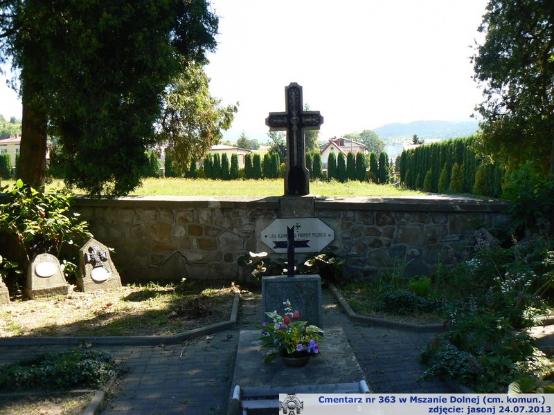 Cmentarz wojenny z I wojny nr 363 - Mszana Dolna (cm. parafialny)