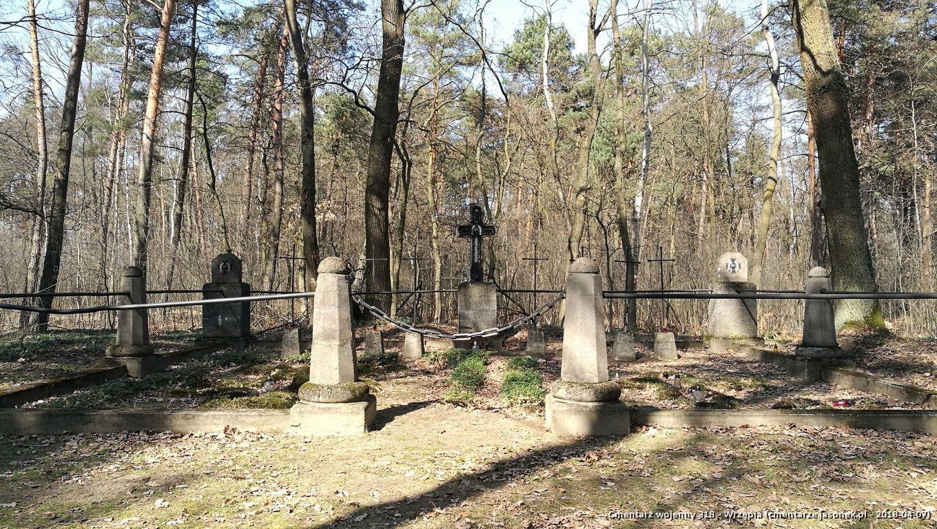 Cmentarz wojenny z I wojny nr 318 - Wrzępia
